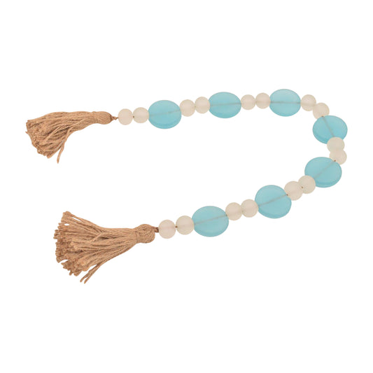 Glass, 30" Beaded Circles Garland, Multi