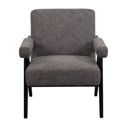 Wood - Scandinavian Accent Chair - Gray