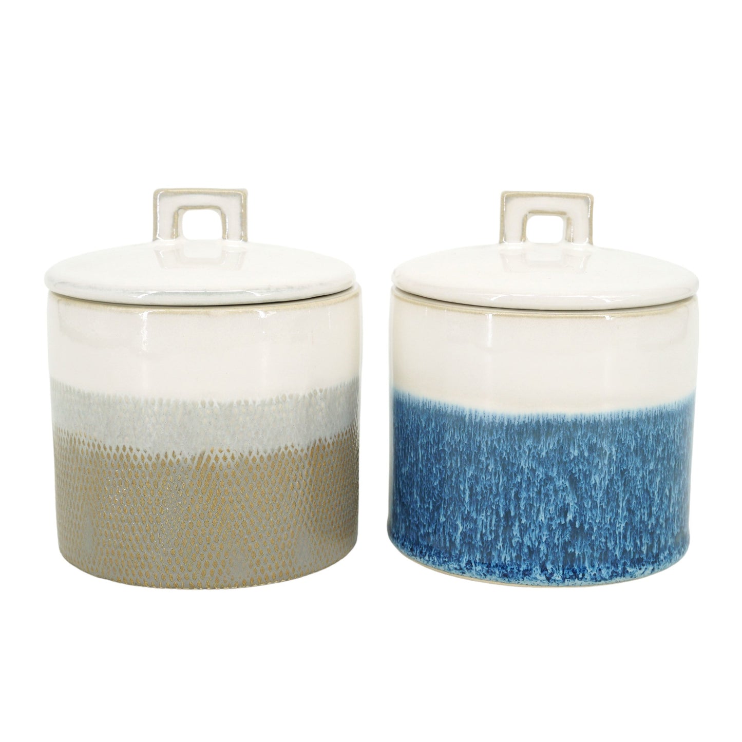 S/2 5" 6 Oz Wood Sage&sea Salt Lidded Candle,multi