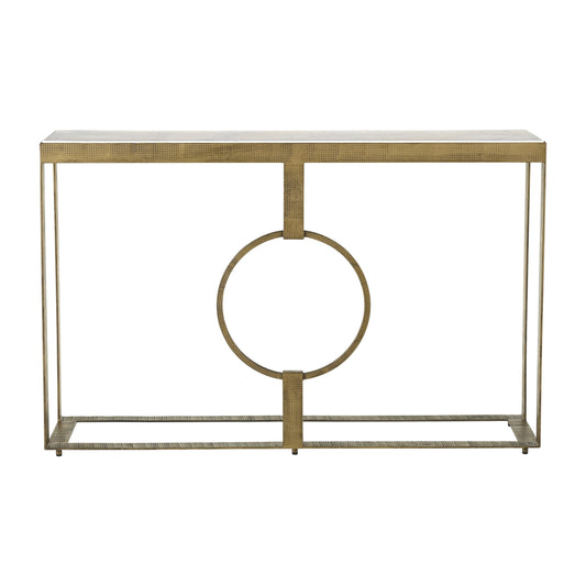 Metal, 48x31 Marble Top Console, Gold;white/2boxes