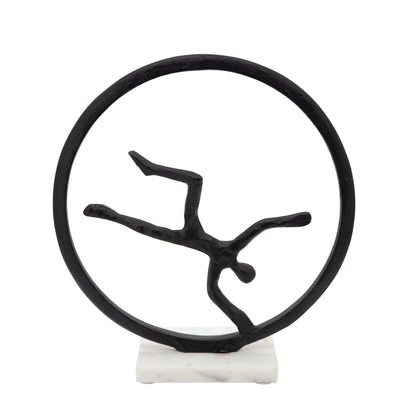 14" Man On A Loop, Black