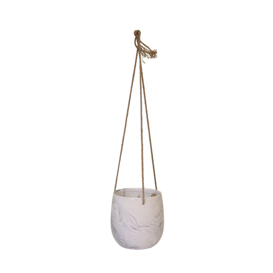Hanging Gray Marble Planter